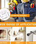 One Hundred Pack Self Drilling Drywall Anchors Plug And Play Plastic Build Quick Install No Messy Prep Heavy Duty Fasteners For Sheetrock Gypsum Walls with tools and applications for walls.