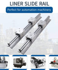 SBR16 Linear Rail Kit Including Two 400 Mm Shafts And Four Precision Carriage Bearing Blocks For Hella Smooth CNC Router Glide And Rock Solid Workshop Builds, showcasing linear slide rail assembly.