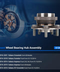 Front Wheel Hub Bearing Assembly For Subaru Forester Crosstrek Impreza And XV Crosstrek 5 Lug ABS OEM Quality Replacement