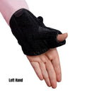 Kid Sized Thumb Spica Wrist Splint for Sprains and Tendonitis, Left Wrist Immobilizer for 3 to 5 Inch Circ on child's left hand