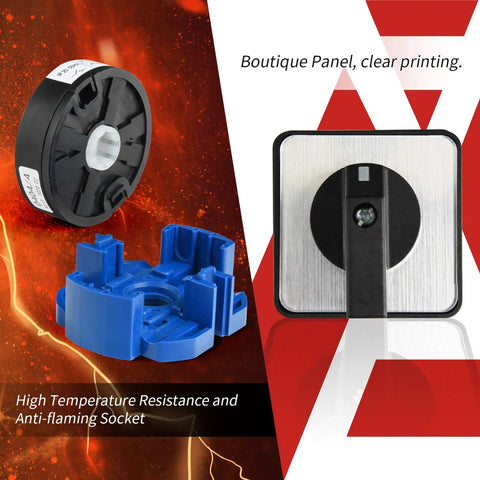 Heavy Duty Three Position Changeover Selector Switch 440V Universal Rotary Cam Switch For Industrial Use parts view