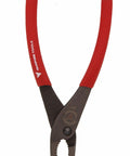 Close-up of red-handled pliers from 4 Piece Screw Extraction Pliers Gift Set Time Saving Handy Tool Kit For Removing Rusted Damaged And Security Screws Nuts And Bolts Ideal For Home Workshop And Professionals With Hardened Steel Tips And Comfortable Grips.