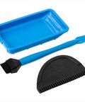 Built Different Non Stick Silicone Glue Brush Set With Tray And Spreader Tool Smooth Operator Reusable Applicator Brushes for woodworking crafts including tray, brush, and spreader.