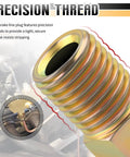 12-Piece 3/16 Inch Brake Line Fittings Kit With 4 Connectors And 8 Pipe Nuts For Double And Inverted Flare Brake Lines, DIY Car And Truck Brake Repair, Brass Construction For Durable, Leak-Free Fixes. Brass threaded brake line plug with precision threads and secure fit