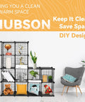 Modular 16 Cube Wire Storage Organizer System For Home Closets Books Toys Crafts Plants And Pets Freely Configurable