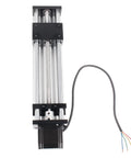 CNC Linear Stage Actuator With Double Optical Axis Rails And 1605 Ball Screw Drive for smooth CNC motion, top view
