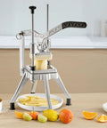 Commercial Vegetable Chopper With Four Replacement Blades, Heavy Duty Stainless Steel Cutter for French Fries and Veggies in kitchen