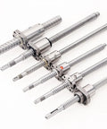 SFU5010 Ballscrew Kit Runs Slick With Precision Ball Nut And Heavy Duty BK BF Bearing Supports Built Like A Tank For CNC Mods And Garage Build Projects. Various sizes of precision ballscrews shown.