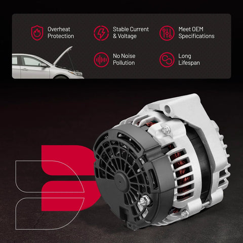 Alternator Replacement For Cadillac Escalade ESV And Escalade EXT Escalade 2007 To 2014 Also Fits Chevrolet Silverado shown