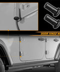 Door Hinge Nuts Anti Rust Hinge Lock Kit for Jeep Wrangler and Gladiator 2018 2019 2020 2021 visible on vehicle door
