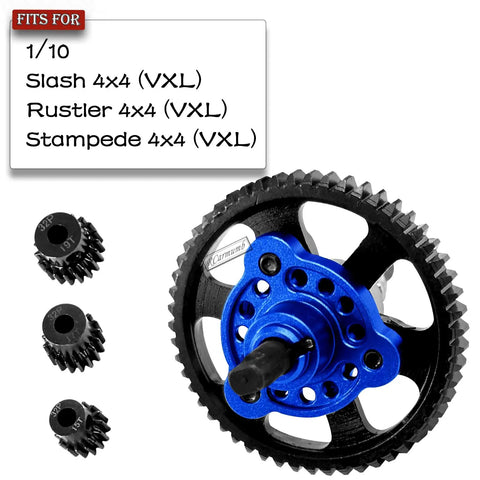 Beefed Up 54T Spur Gear Upgrades For Slash Stampede Rustler 4X4 VXL Hardened Steel Slipper Clutch Eliminator with Pinion Gears