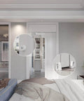 Bedroom with 8 Foot Sliding Pocket Door Hardware Track Kit Aluminum Built Tough Heavy Duty Top Mount For 36 To 48 Inch Doors