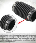 Exhaust Bellows Replacement Kit For Mercruiser Stern Drive Alpha 1 Gen 2 Bravo, showing bellows and clamps in close-up view.