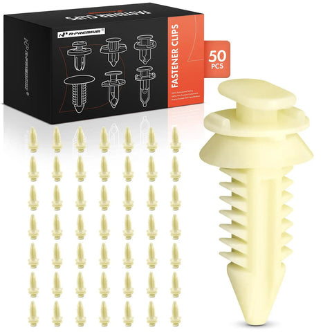 50 Piece Door Panel Rivet Clips Fastener Installation Kit Compatible With Chevrolet And Gmc Trucks Suvs, sturdy nylon clips for interior panels.