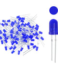 Blue 200 Pack 3mm LED Diodes Assortment Kit For Arduino Breadboard PCB DIY Electronics Round Diffused LEDs shown.
