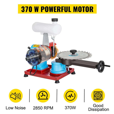 Heavy Duty Rotary Blade Sharpener With Water Injection Cooling For TCT Saw Blades And Carbide Tips Sharpening Machine, 370W motor.