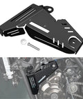High-Performance Motorcycle Engine Oil Cooler And Coolant Reservoir Tank Protector Shield Cover compatible with Yamaha Tenere 700 Rally XTZ700, black metal