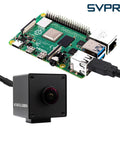 5MP USB Camera Module With Autofocus And 30FPS Wide 138 Degree Field Of View IMX335 Sensor Low Light Performance For Industrial Machine Vision UVC Plug And Play Compatibility With Windows MacOS Linux Android shown connected to a circuit board.