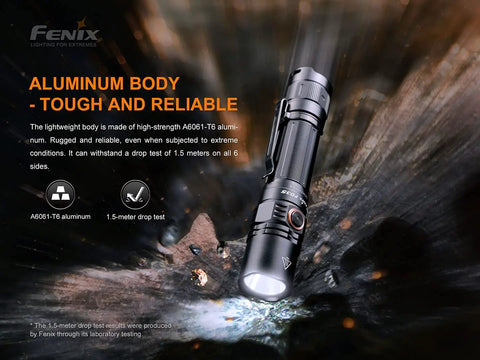 PD35 V3.0 Rechargeable Tactical Flashlight 1700 Lumens EDC With Organizer Black, A Beast For Duty And Outdoors, USB C Rechargeable, Compact Yet Powerful, Long Battery Life For Emergencies