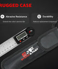 Must Have Digital Angle Finder Tool For Woodworking 7 Inch 200 Mm Stainless Steel With Case shown with rugged case