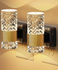 Straight Up Easy Dusk To Dawn Plug In Night Light With Smooth Slide Dimmer And Auto Sensor Zero Stress Setup For Hallway Bedroom Energy Saving Led Wall Lamp Top Shelf Two Pack, elegant design with golden accents and soft light.