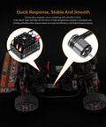 High Torque Sensored Brushless Motor And E10 ESC Combo For RC Car, 2-3S LiPo Compatible, IP67 Waterproof, 4100KV components in RC car