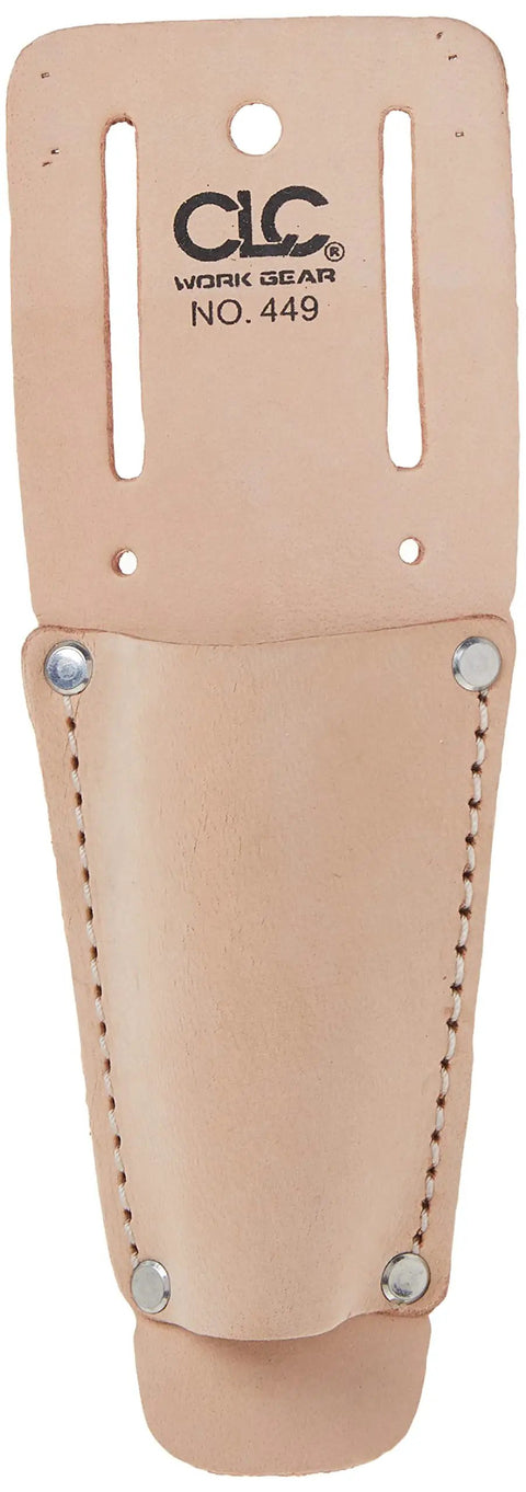 Heavy Duty Tool Holder For Pliers And Narrow Tools With Open Bottom Design, Fits Belts Up To 2 Inches, Beige Color front view