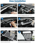 Step-by-step installation of Hard Top Roof Rack Molle Panel for Wrangler JL JLU and Gladiator JT 2018 2026, no drilling required.