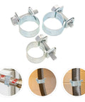 Top Tier 30pc Heavy Duty Metal Fuel Injection Hose Clamp Kit With Heat Protection For Carburetor Water Pipes And Diesel Equipment At A Sweet Price, metal hose clamps for braided fuel lines