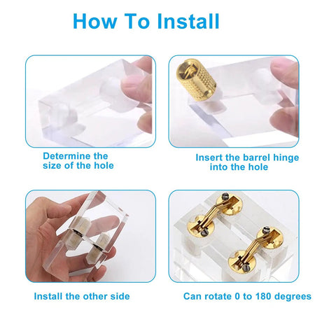 Eight Piece Solid Brass Barrel Hinges With A Sleek Hidden Profile And True One Eighty Degree Wide Opening For Smooth Cabinet Door Swing Heavy Duty Hardware Zero Hassle Install Built To Last