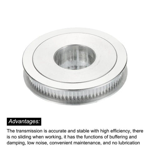 80 Tooth 25mm Bore Aluminum Timing Pulley Synchronous Wheel With M5 Screw For 3D Printer Belts And CNC Machines Top Notch Precision And Smooth Transmission For DIY Projects, silver aluminum pulley