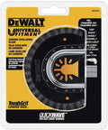 Dwa4220 Oscillating Fastcut Carbide Grout Removal Blade in packaging, universal fit, no adapter needed