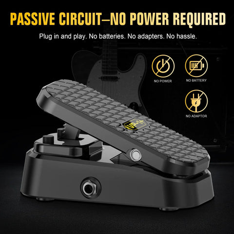Dual Function Volume And Expression Gig Ready Pedal For Electric Guitar With Passive Foot Controller No Power Required