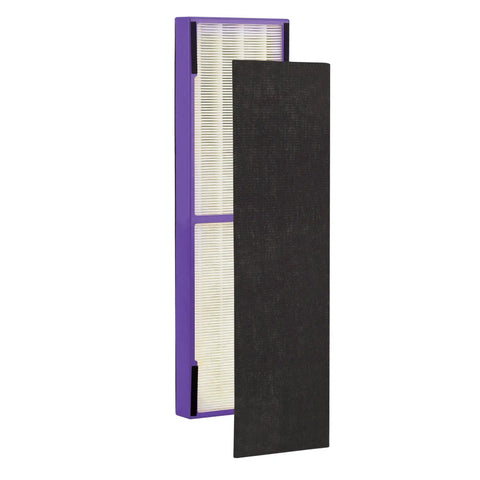 Pet Pure HEPA Replacement Filter 99.97 Percent Allergen Capture for Pet Dander Hair Odors Fits AC4825 AC4820 Black Purple