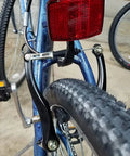 V Brakes For Bikes Front And Rear V Brake Set, black aluminum arm, 110mm arch, fitted on mountain bike rear with tire and light