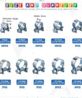 84 Piece Mini Fuel Injection Style Hose Clamp Set, 10 Clamp Sizes, Beefy Zinc Plated Steel, Fits Diesel And Gas Lines