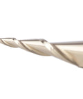 Close-up of a SpeTool tapered ball nose end mill with 1/4 in shank and 1/32 in radius