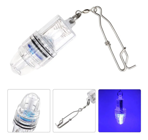 Green Underwater Fishing Light For Deep Drop Use With Longline Clip Waterproof LED Lamp That Attracts Fish Like A Pro