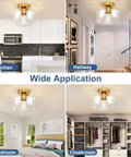 Industrial Semi Flush Mount Ceiling Light With Clear Seeded Glass Shade 3 Light Pendant Fixture in various rooms.