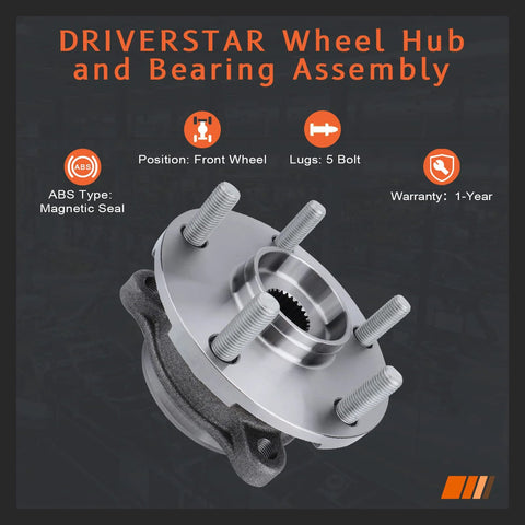 Front Wheel Hub And Bearing Assembly With ABS For Toyota RAV4 2006-2008 2.4L RAV4 2009-2011 2.5L Prius V 2012-2016 Lexus HS250h 2010-2012