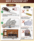 Comparison chart of Deluxe Wood Carving Kit For Beginners To Pros with leather case and whittling tool set features vs competitors.