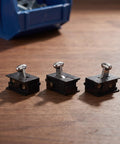 Clipper On Off Switch Replacement Part For Trimmers, Slip Free Metal Handle, Precision Response Clip Switch, Durable Barber Shop Essential, Easy Swap For Home Grooming And Professional Clipper Repairs, three black switches
