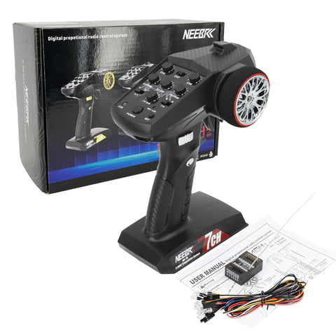 Seven Channel RC Transmitter With 2 4GHz Radio Remote Built In Light Control System And Twelve LED Light Set for RC cars