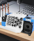 Top Notch Drill Bits Sharpener Machine For 3 To 20mm With 18 Collets, Adjustable Lip Relief And Point Angles, Portable Grinding Tool With CBN SDC Wheel