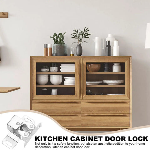 Push Release Magnetic Cabinet Latch With Double Wheel Spring Ball Bearing Door Catch for soft close on wooden cabinet