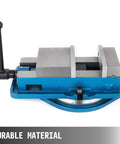 Top view of Beefy 3 Inch Milling Vise For Bench Clamp, High Precision CNC Vise With 360 Degree Swivel Base, Heavy Duty Jaw in solid iron.