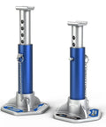 3 Ton Aluminum Jack Stands With Locking Pins For Cars, SUVs And Light Duty Trucks, Lightweight Blue And Silver, 1 Pair