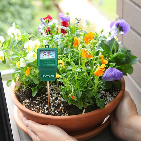 2 Pack Soil Moisture Meter For Plants Easy To Read Plant Water Meter For Home Gardeners And Plant Parents Accurate Soil Moisture Gauge With Clear Colorful Display For Quick Readings And Perfect Watering, 7.7-inch probe in potted flowers