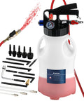 Heavy Duty All In One Transmission Fluid Pump With Pneumatic Transfer System, 6 Liter Capacity, 15 ATF Adapters And 3 Suction Hoses