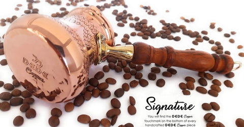 Top Notch Solid Copper Cezve For Turkish Greek Arabic Coffee With Engraved Finish And Wooden Handle 6 Oz Stovetop Pot